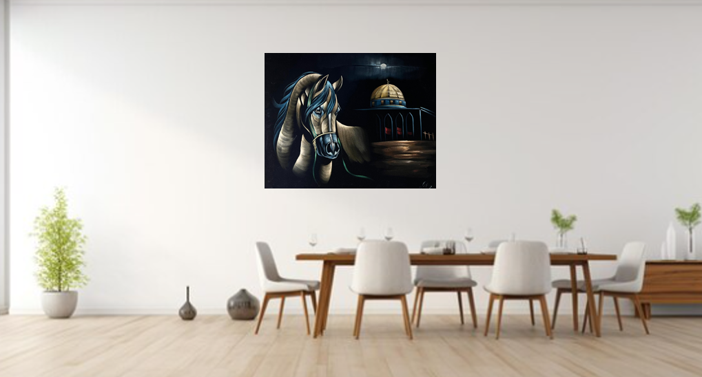 Wall Art - Chamois horses ( 80 cm X 100 cm )