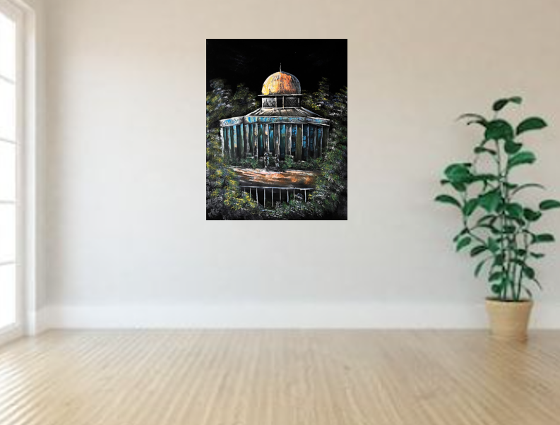 Wall Art - Chamois Alkuds light ( 100 cm X 80 cm )