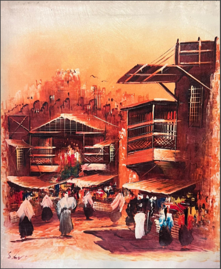 Wall Art Canvas Alshanasheel ( 50 cm X 60 cm )