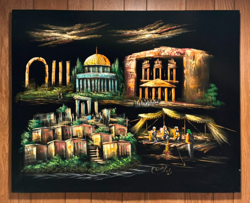 Four Wonders of the Holy Land — Original Oil Painting on Canvas | 39.4" × 31.5"