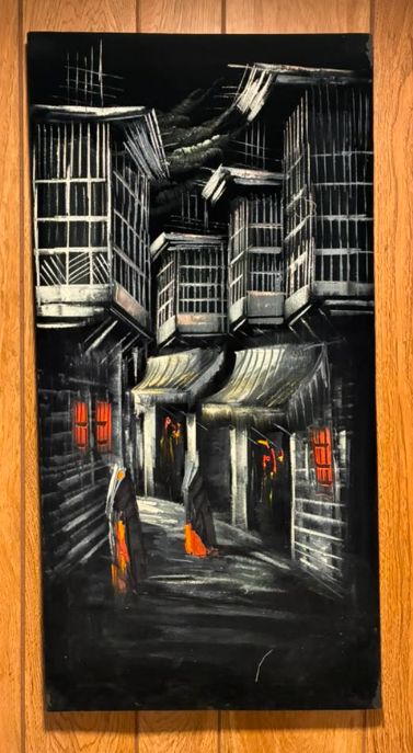 Midnight Alley – Original Oil Painting on Canvas