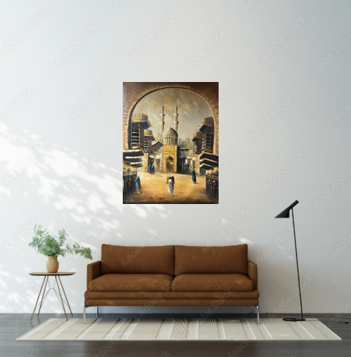 Wall Art - Bauaba Alkarkh Alshanasheel ( 100 cm X 80 cm )