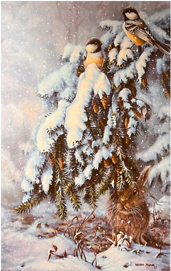 Wall Art – Snow Bird (47 x 31 in)