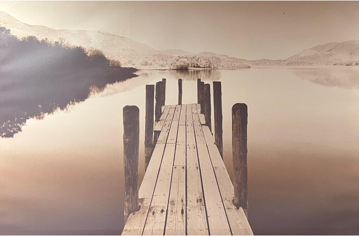 Wall Art - Road Lake ( 90 cm X 70 cm )