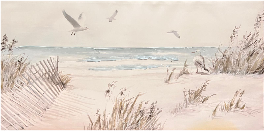 Wall Art - Lake Birds ( 120 cm X 60 cm )