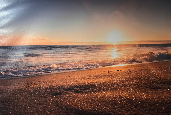 Art Wall - Lake Sundown (90 cm X 70 cm)