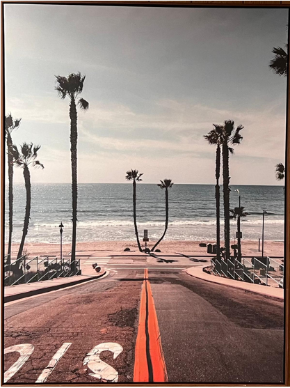 Frame Wall Art - California AVE ( 90 cm X 60 cm)