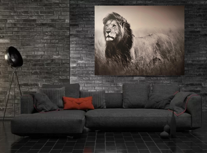 Frame Wall Art - Lion (80 cm X 100 cm)