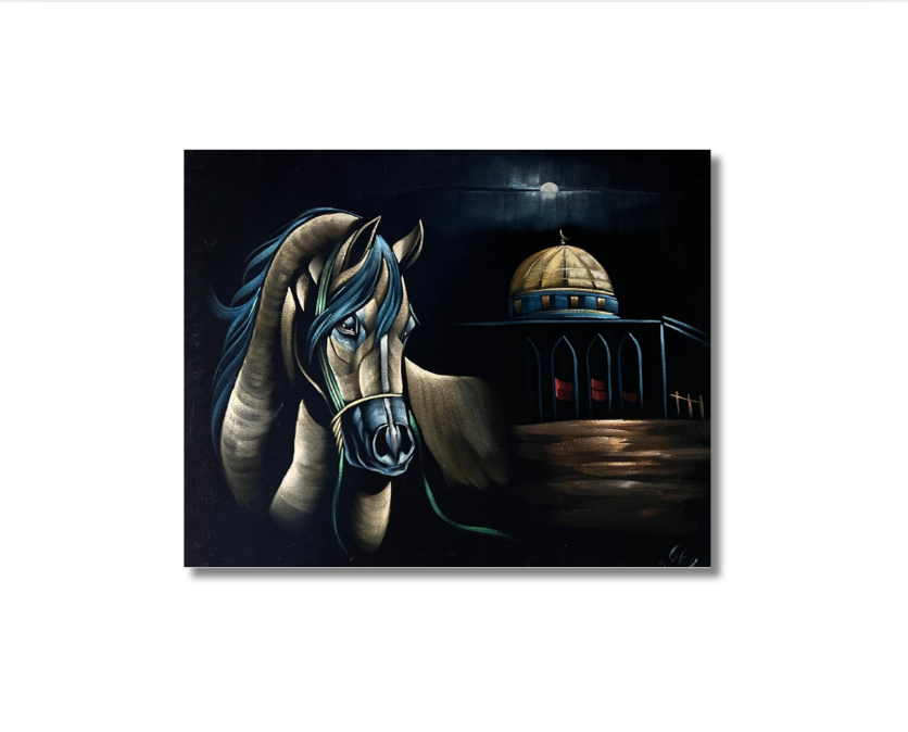 Wall Art - Chamois horses ( 80 cm X 100 cm )