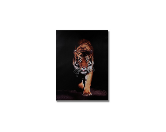 Frame Wall Art - Tiger walk ( 100 cm X 80 cm )