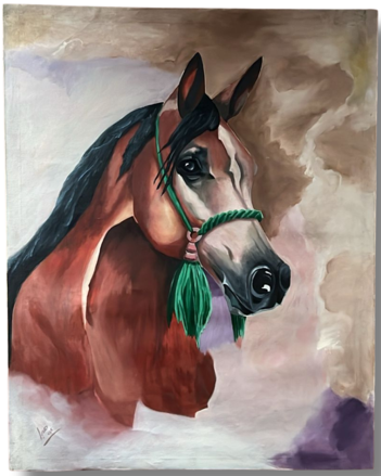 Wall Art Canvas – Horses (100 cm x 80 cm)