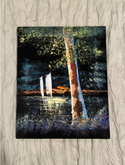 Serene Garden Reflections — Nature Canvas Art