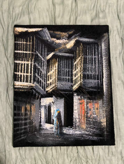 Old City Alleyway at Night — Middle Eastern Heritage Canvas Art