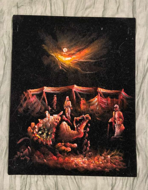 Bedouin Desert Camp at Night — Arabian Heritage Canvas Art