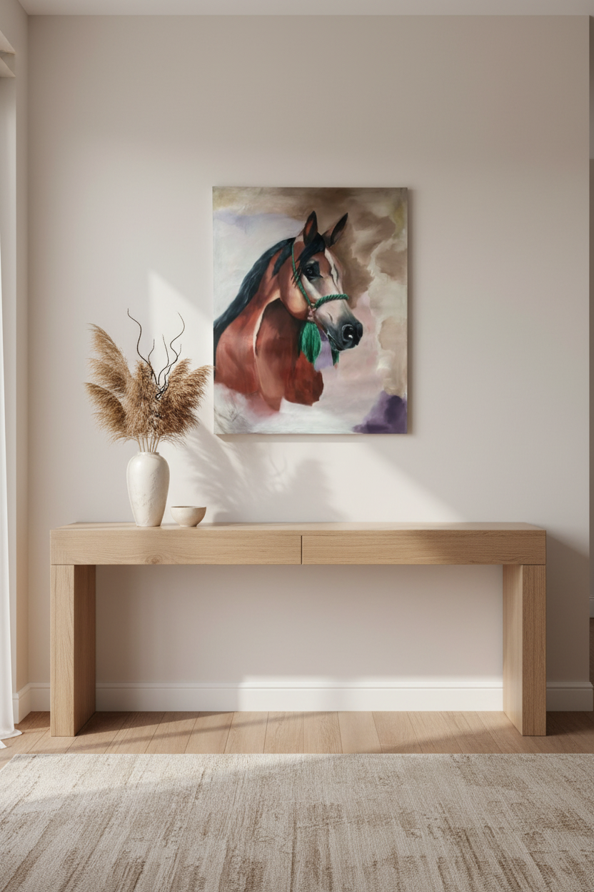Wall Art Canvas – Horses II (39 x 31 in) - Middle East Crescent®