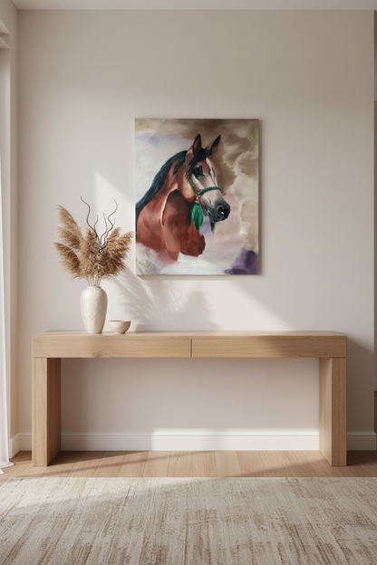 Wall Art Canvas – Horses II (39 x 31 in) - Middle East Crescent®
