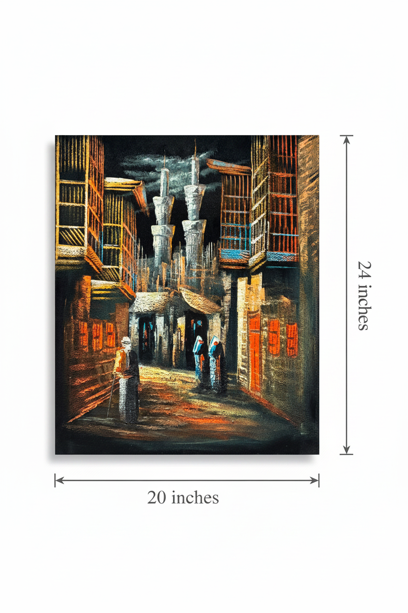 Canvas art size reference diagram – 20 inches wide by 24 inches tall dimension guide