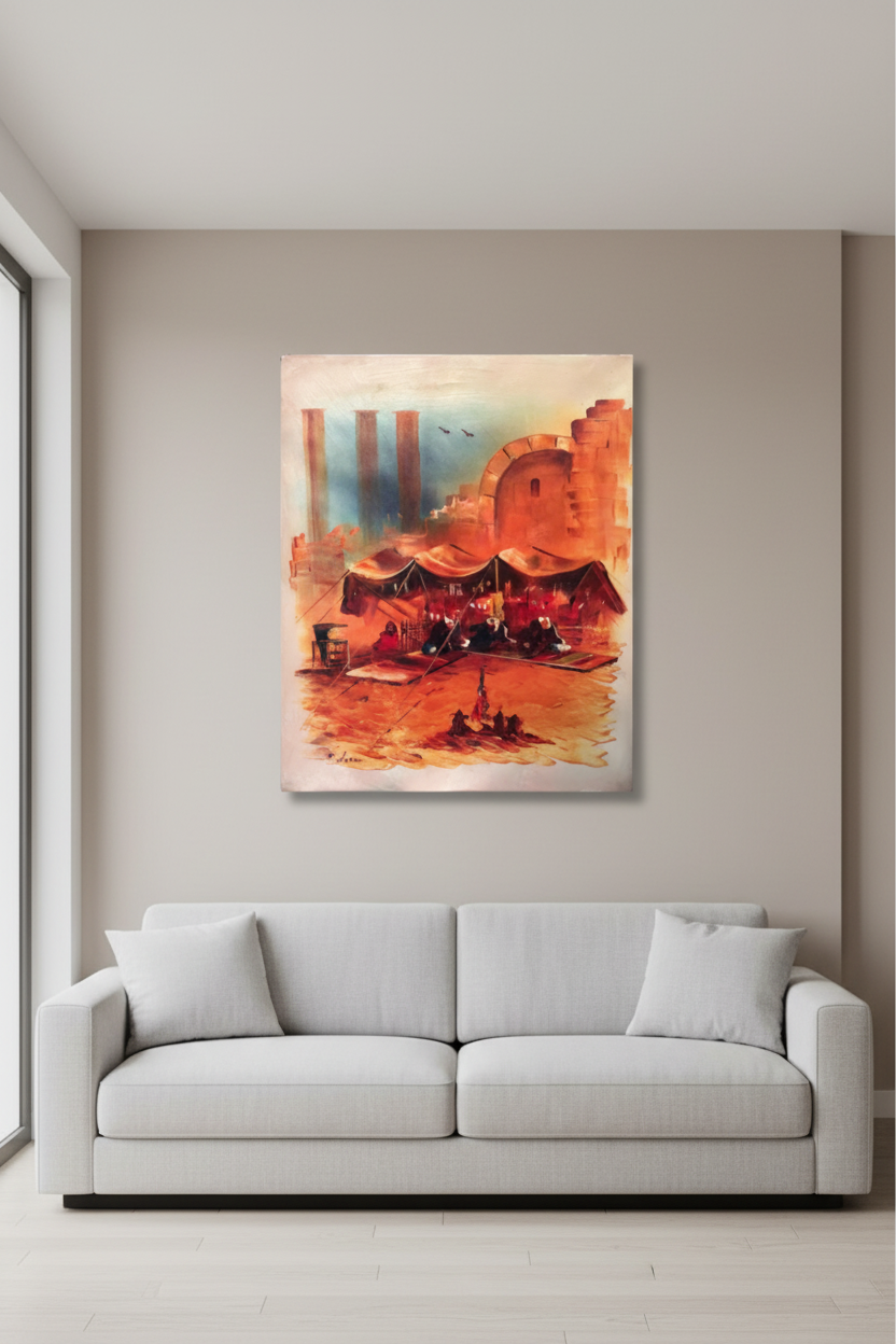 Wall Art Canvas – Albadia (20 x 24 in) - Middle East Crescent®