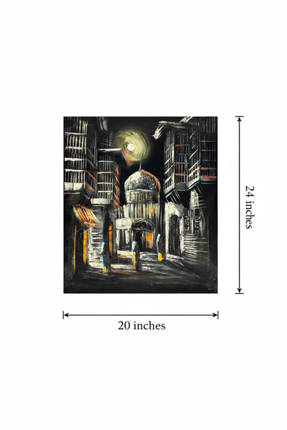Canvas art size reference diagram – 20 inches wide by 24 inches tall dimension guide