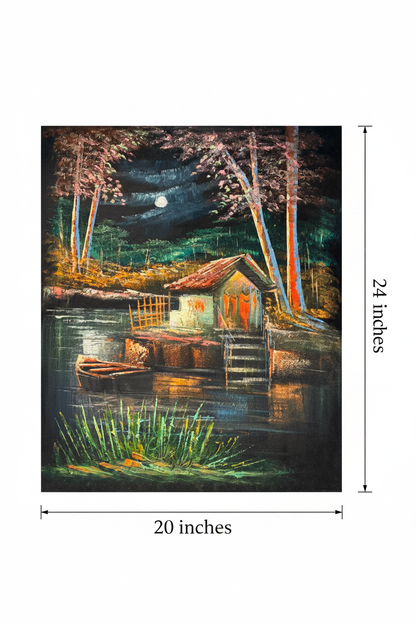 Canvas art size reference diagram – 20 inches wide by 24 inches tall dimension guide