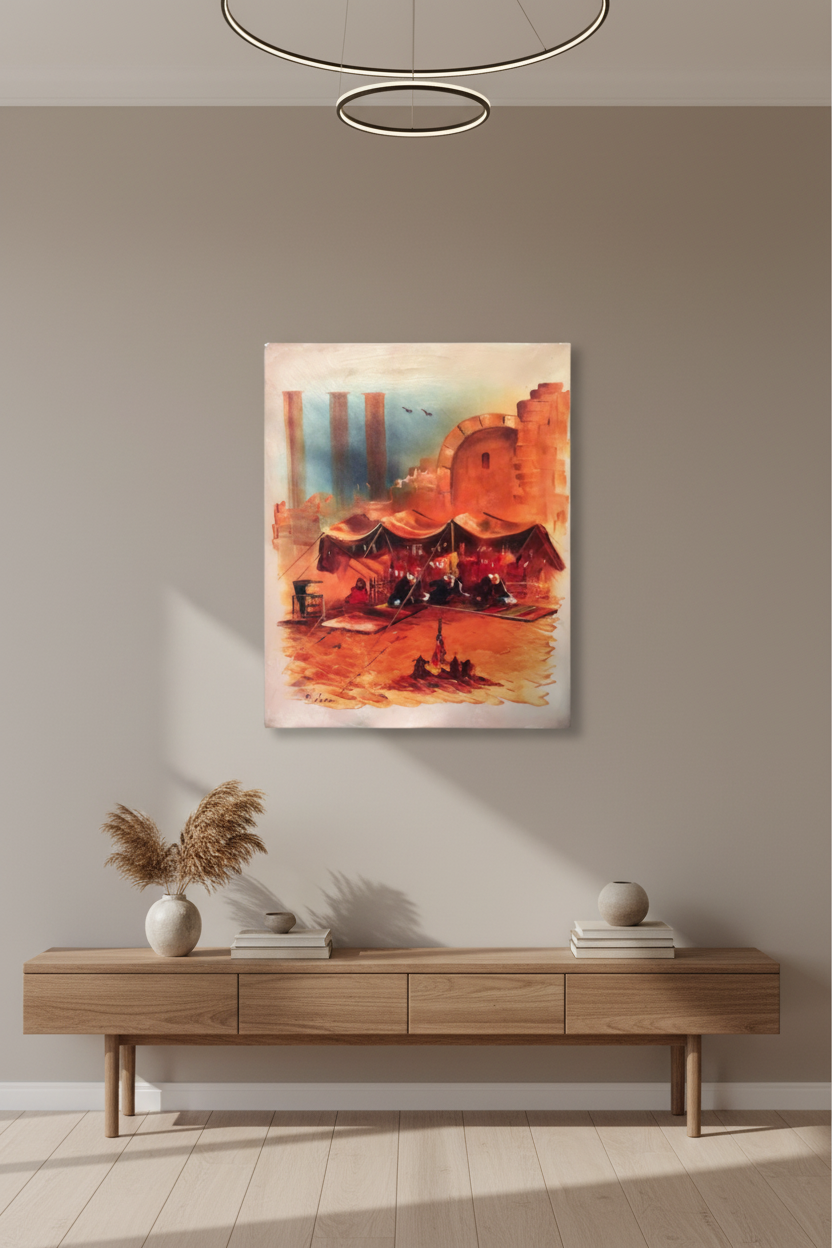 Wall Art Canvas – Albadia (20 x 24 in) - Middle East Crescent®