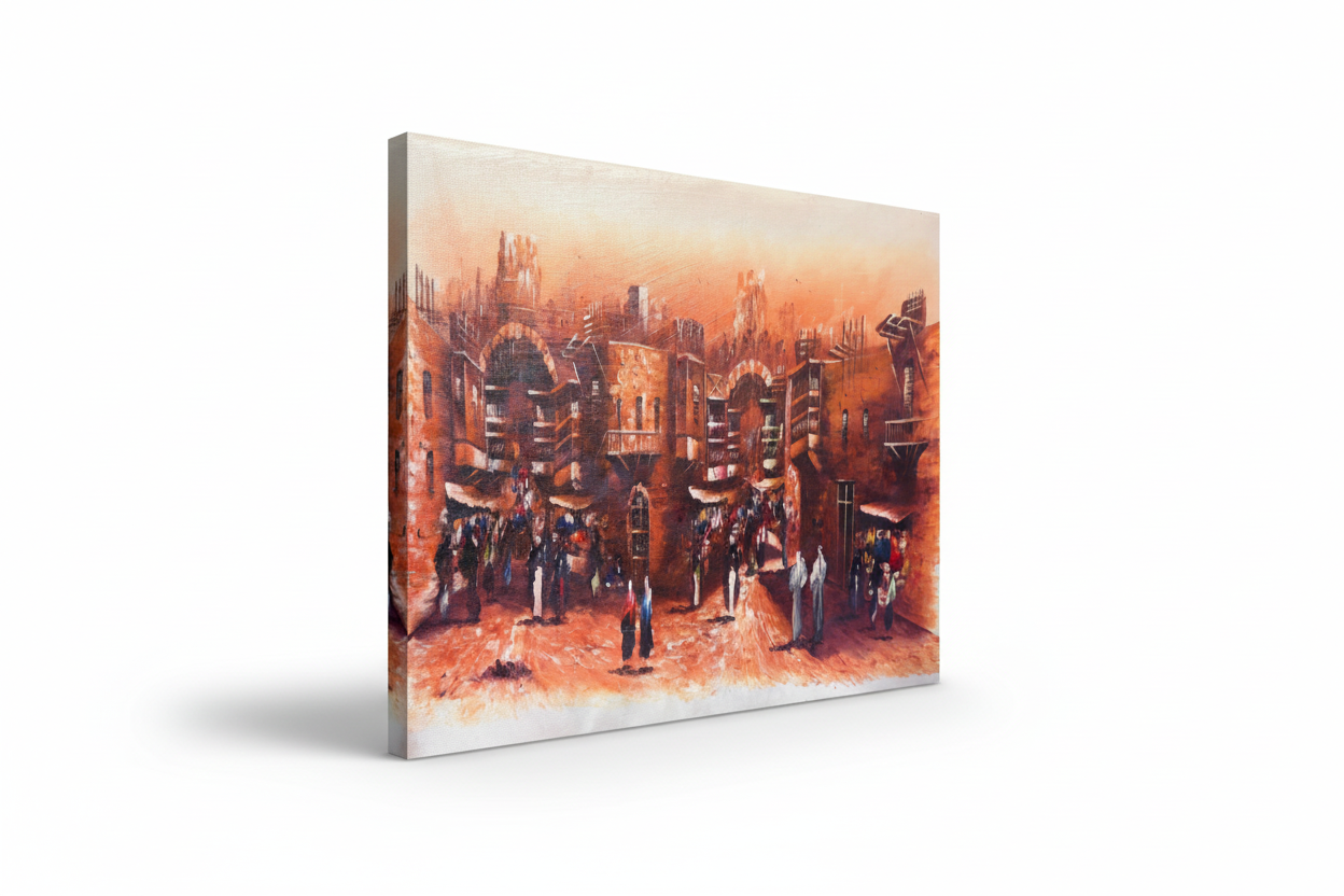 Wall Art Canvas – Alshanasheel II (20 x 24 in) - Middle East Crescent®