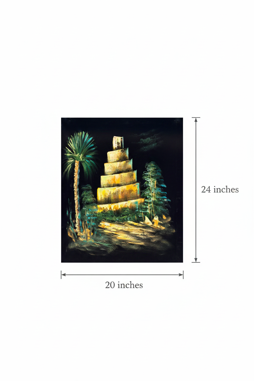 Canvas art size reference diagram – 20 inches wide by 24 inches tall dimension guide