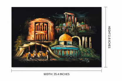Canvas art size guide — 35.4 inches wide by 23.6 inches tall dimension diagram on white background