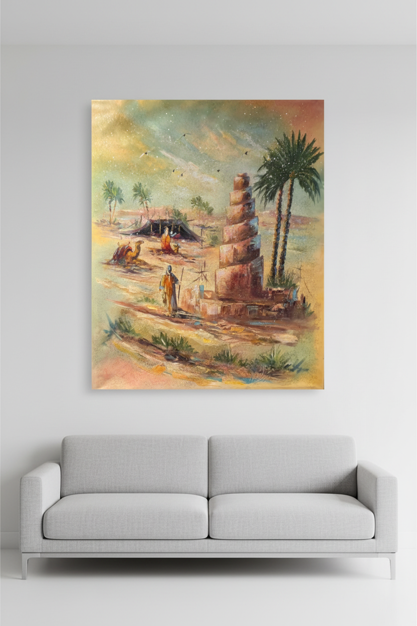 Wall Art Albadia Almaluia Iraq 39 x 31 in - Captivating Home Decor - Middle East Crescent®