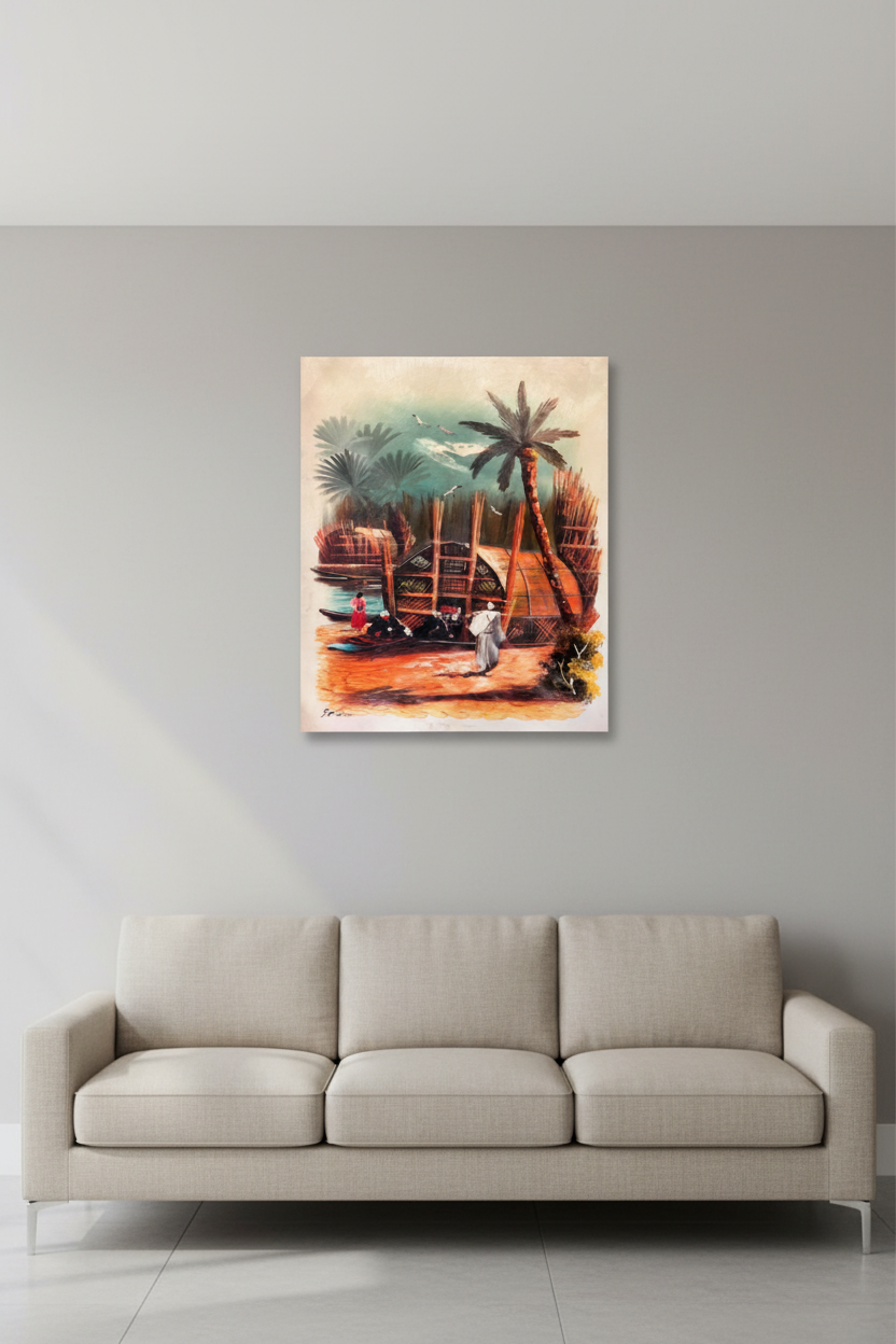 Wall Art Canvas – Alahwar (20 x 24 in) - Middle East Crescent®