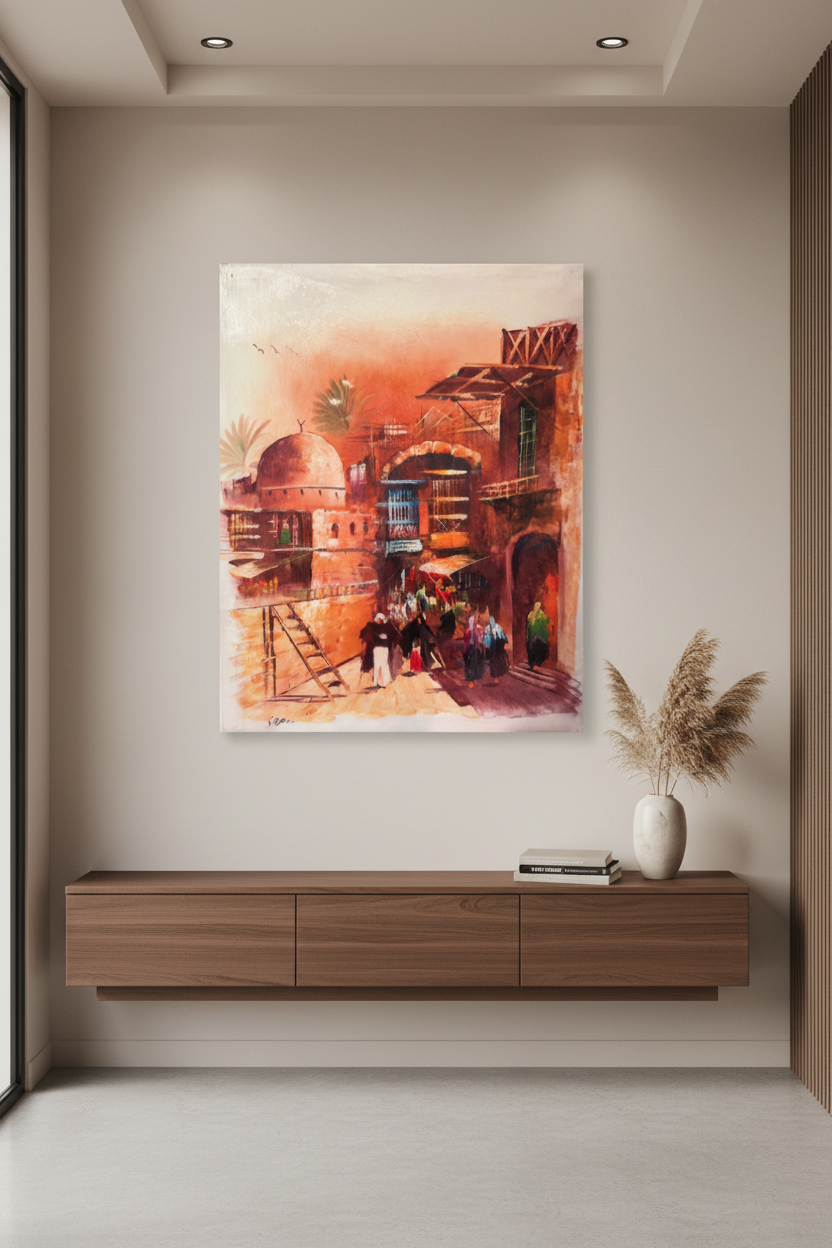 Wall Art Canvas – Alshanasheel IV (20 x 24 in) - Middle East Crescent®