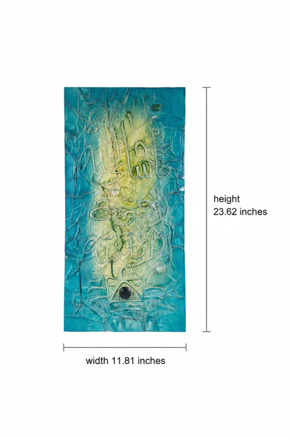 Dimension diagram 11.81 inches width x 23.62 inches height (30cm x 60cm)