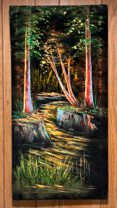 Enchanted Forest Path – Original Oil Painting on Canvas