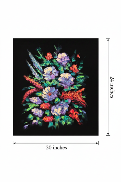 Canvas art size reference diagram – 20 inches wide by 24 inches tall dimension guide