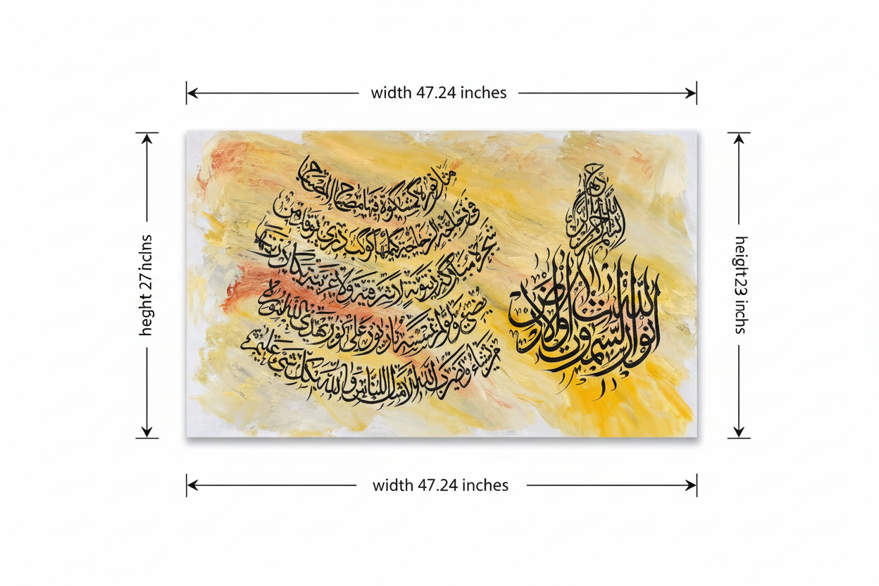 Dimension diagram showing canvas size 47.24 inches wide by 27.6 inches tall on white background
