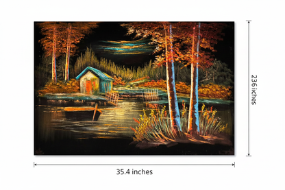 Canvas art size guide — 35.4 inches wide by 23.6 inches tall dimension diagram on white background
