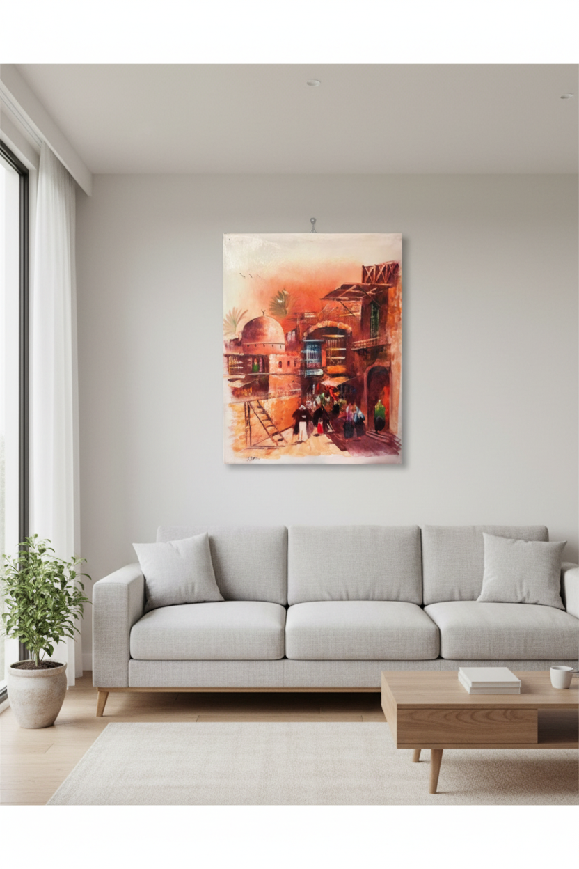 Wall Art Canvas – Alshanasheel IV (20 x 24 in) - Middle East Crescent®