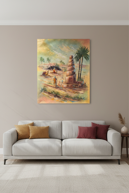 Wall Art Albadia Almaluia Iraq 39 x 31 in - Captivating Home Decor - Middle East Crescent®