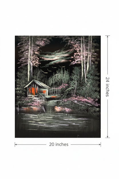Canvas art size reference diagram – 20 inches wide by 24 inches tall dimension guide