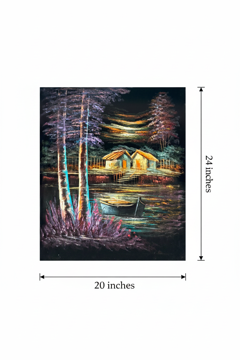 Canvas art size reference diagram – 20 inches wide by 24 inches tall dimension guide