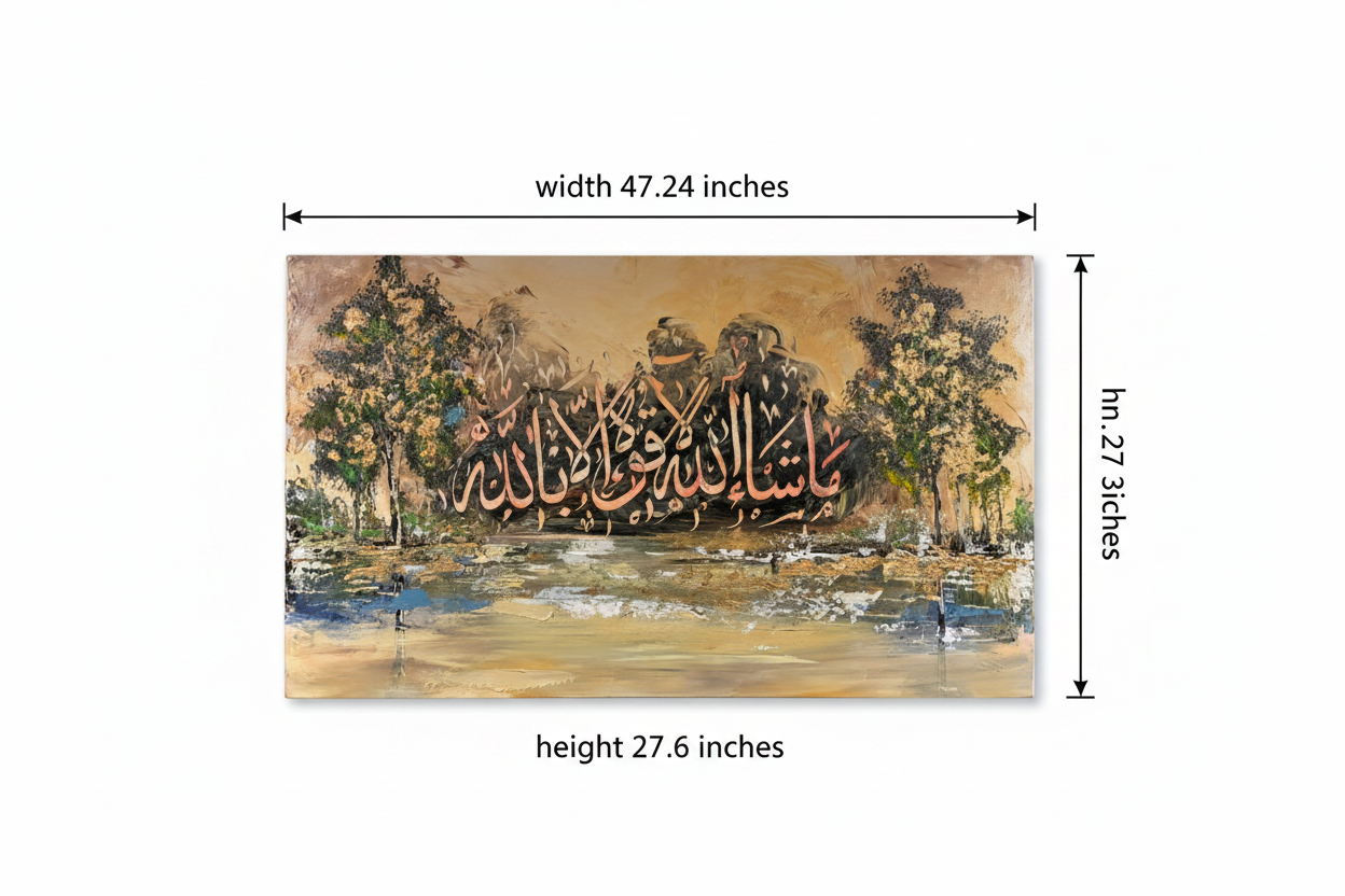 Dimension diagram showing canvas size 47.24 inches wide by 27.6 inches tall on white background