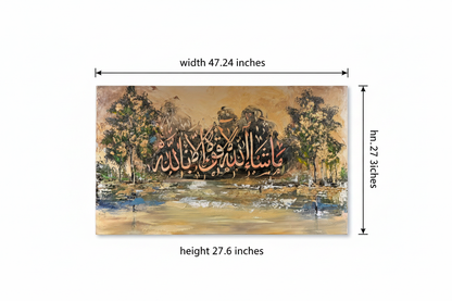 Dimension diagram showing canvas size 47.24 inches wide by 27.6 inches tall on white background