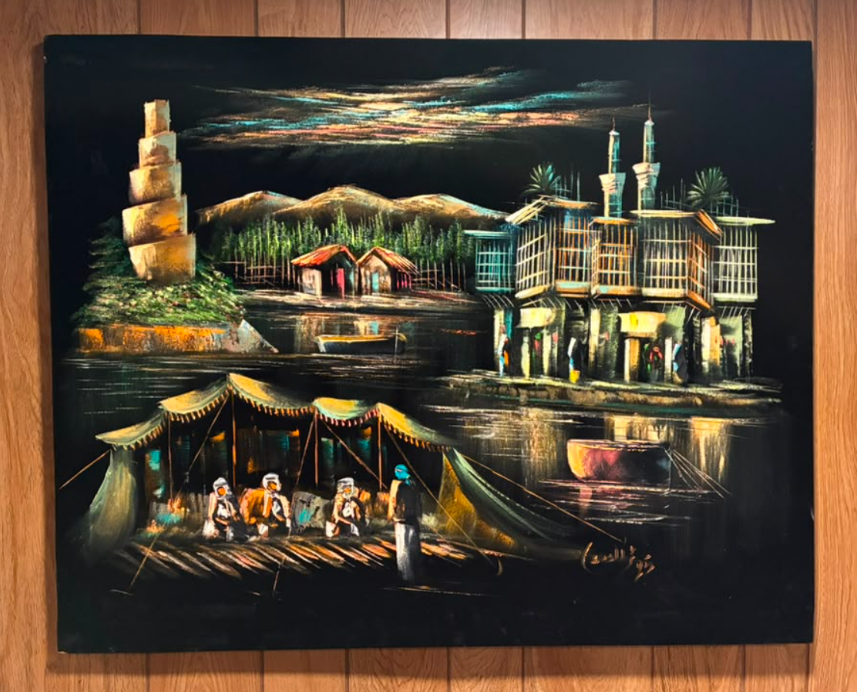 Samarra by Night — Original Oil Painting on Canvas | 39.4" × 31.5"