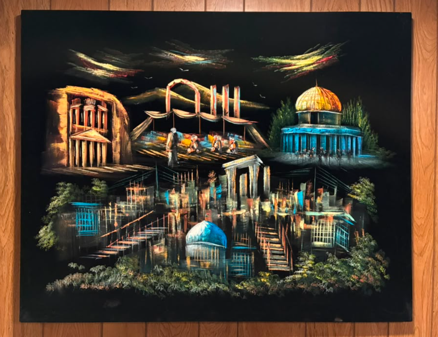 Holy Land Panorama — Original Oil Painting on Canvas | 39.4" × 31.5"