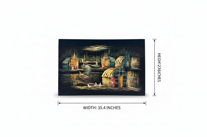 Canvas art size guide — 35.4 inches wide by 23.6 inches tall dimension diagram on white background