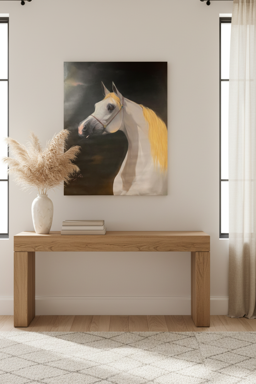 Wall Art Canvas – Horses IV (39 x 31 in) - Middle East Crescent®