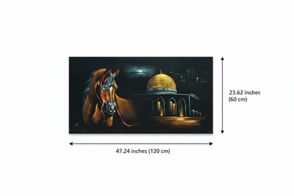 Canvas wall art dimensions diagram – 47.24 inches wide by 23.62 inches tall (120cm x 60cm)