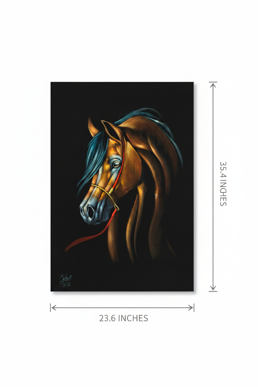 Canvas art size guide — 23.6 inches wide by 35.4 inches tall dimension diagram on white background