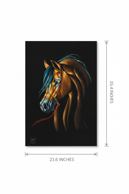 Canvas art size guide — 23.6 inches wide by 35.4 inches tall dimension diagram on white background