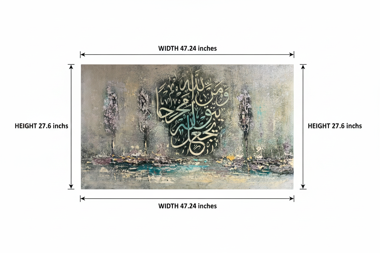 Dimension diagram showing canvas size 47.24 inches wide by 27.6 inches tall on white background